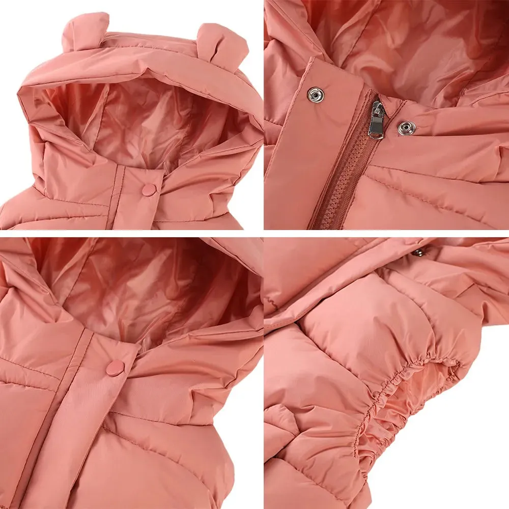 1-7Y Toddler Kids Hooded Waistcoats