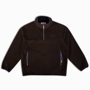 1/4 Zip Fleece - Brown