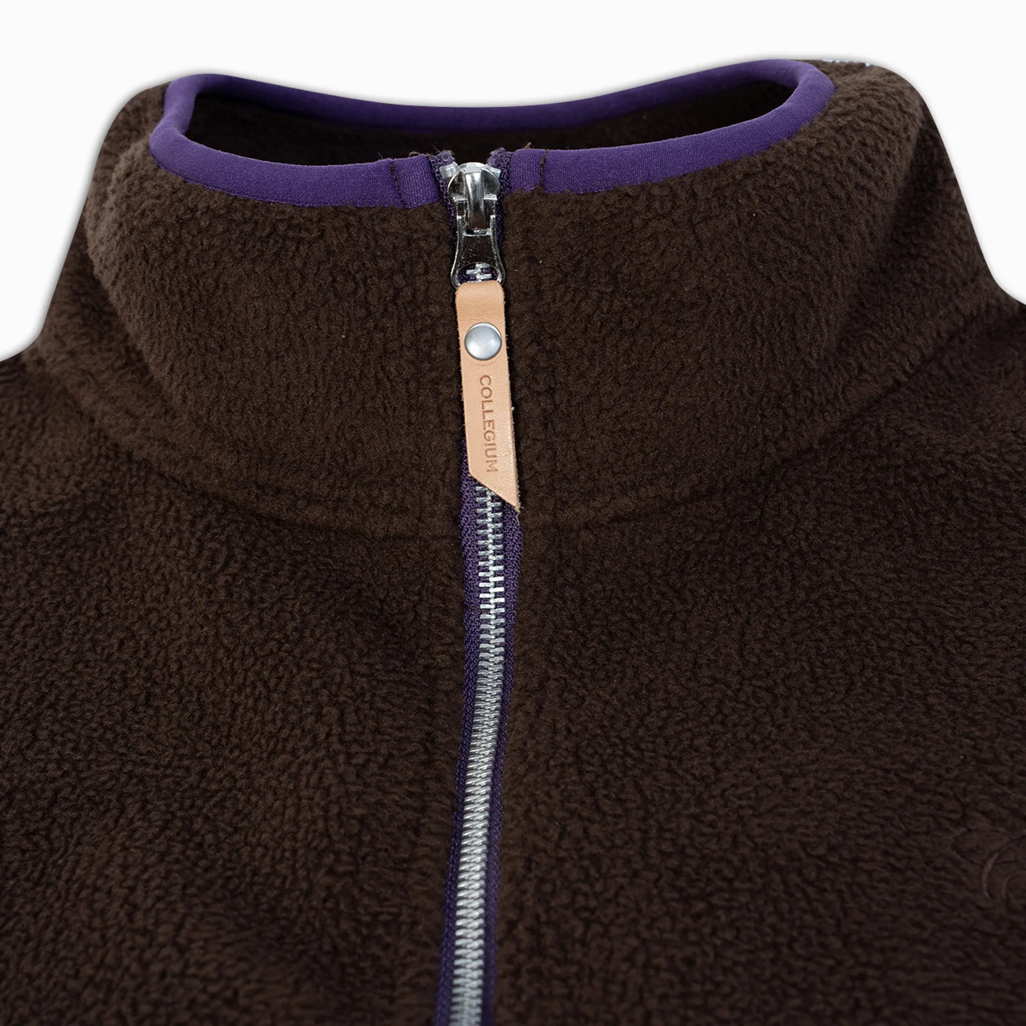 1/4 Zip Fleece - Brown