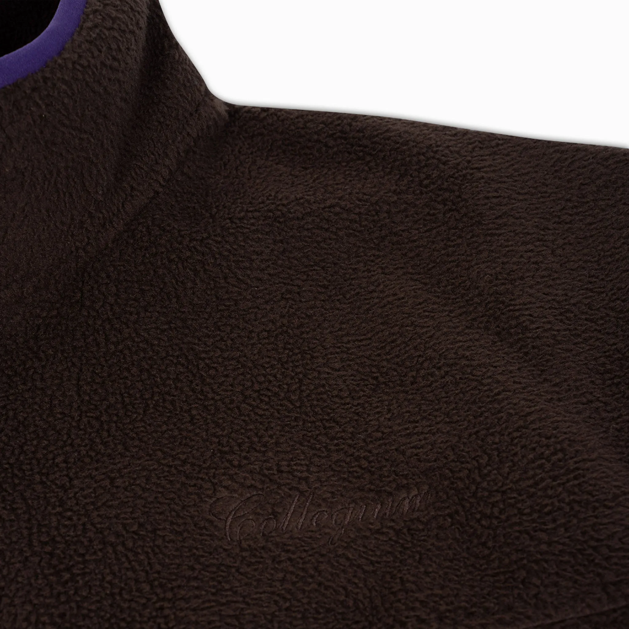 1/4 Zip Fleece - Brown