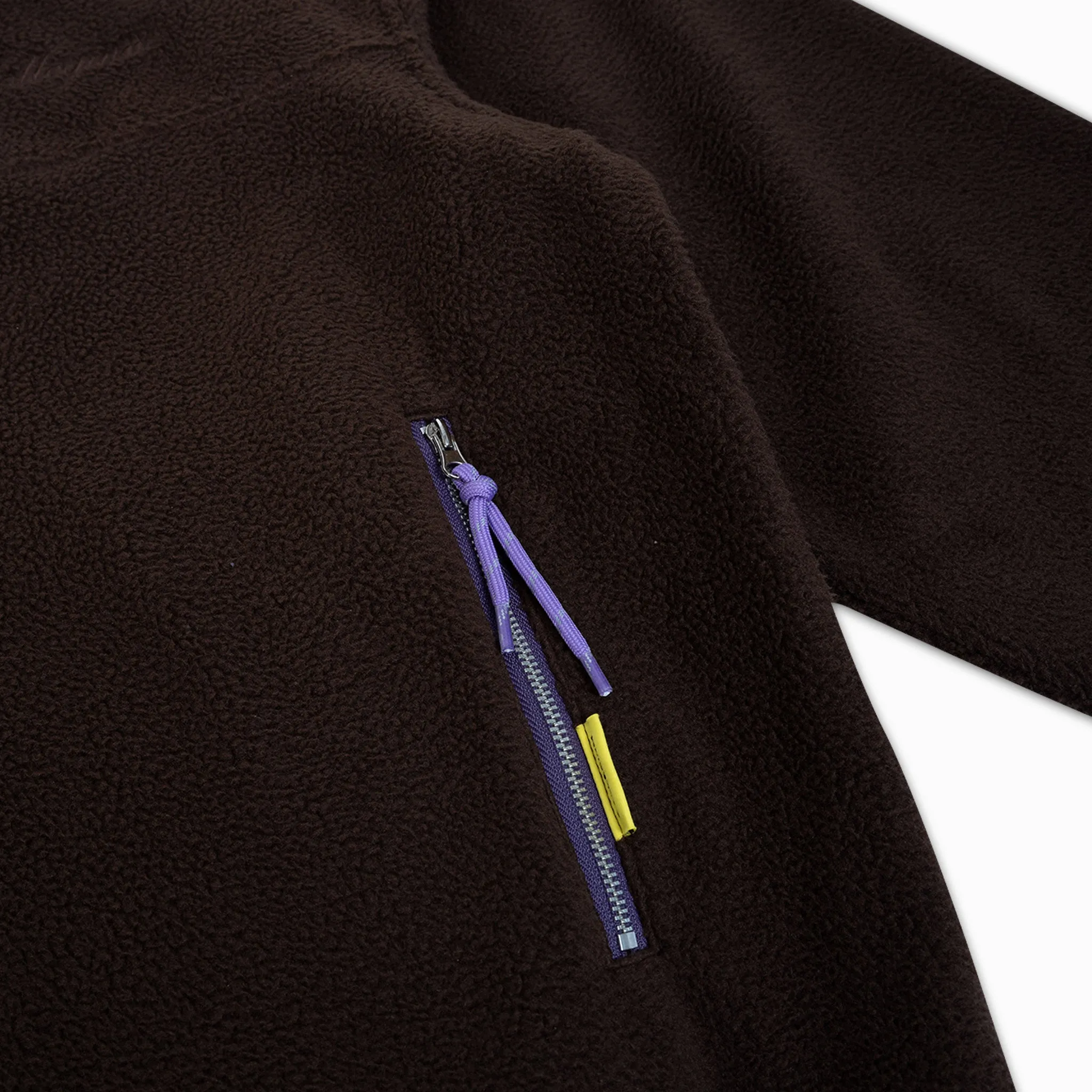 1/4 Zip Fleece - Brown
