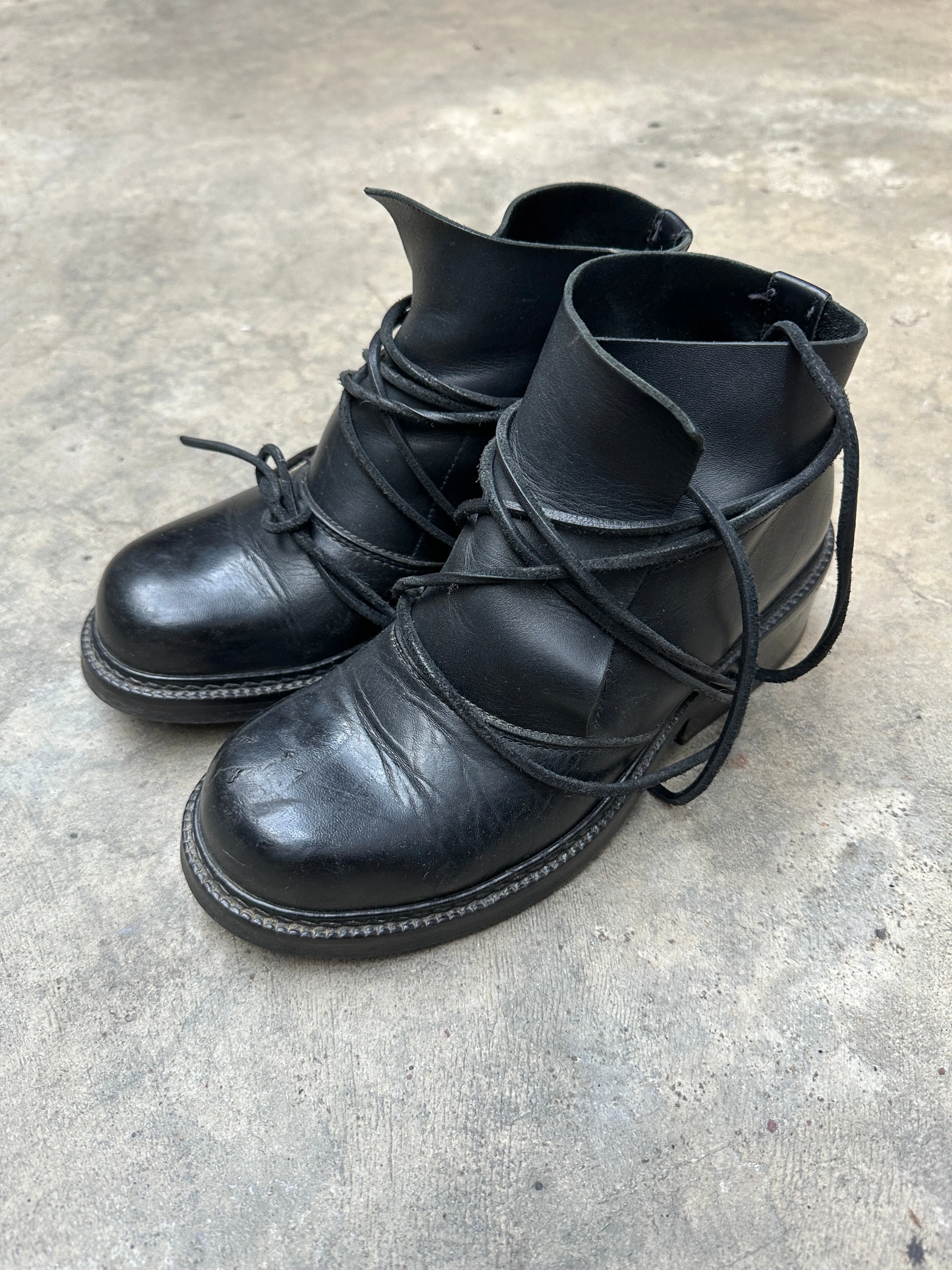 1990s Dirk Bikkembergs lace trough heel
