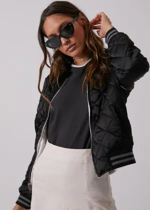 Afends Sienna Silky Reversible Bomber Jacket