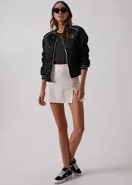 Afends Sienna Silky Reversible Bomber Jacket
