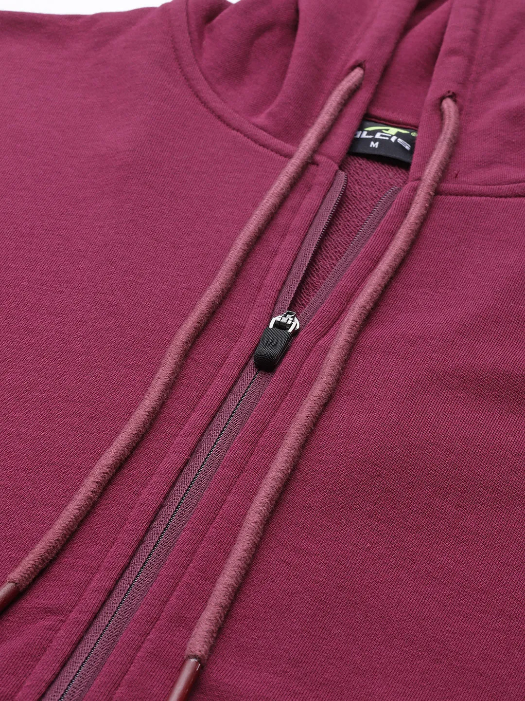Alcis Men Maroon Hooded Sweatshirt