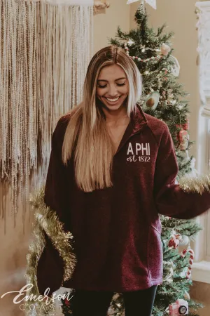 Alpha Phi Heathered Fleece