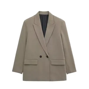 Amiah Structured Blazer: Elegant, Long-Sleeved Design
