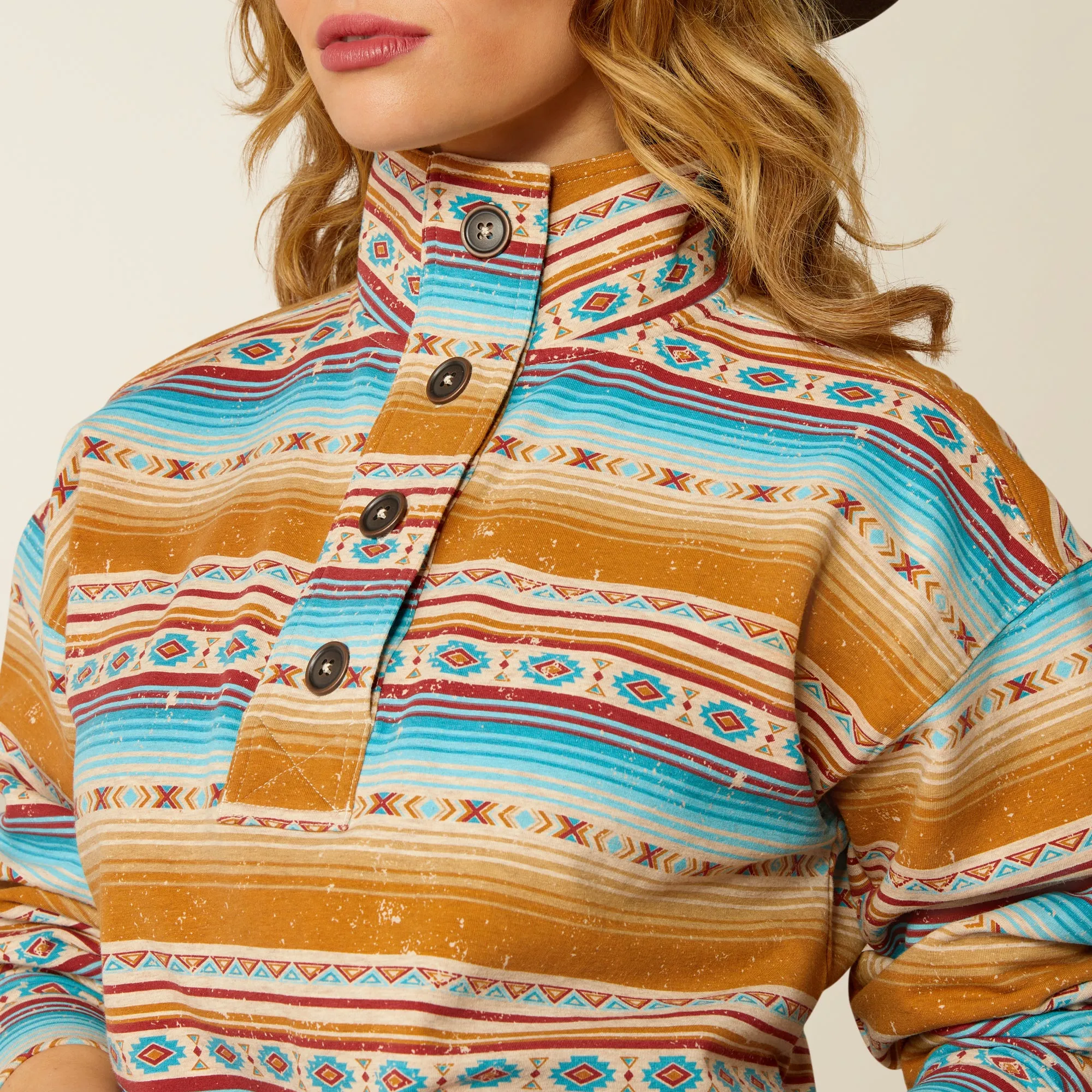 Ariat Multi Color Serape Print Hometown Sweatshirt for Women