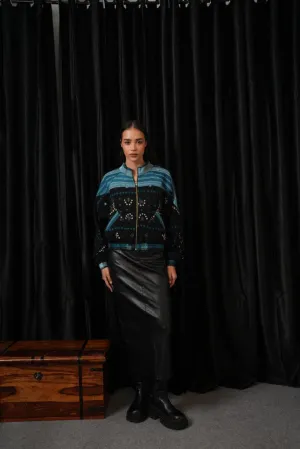 Bandhani Blue Bomber