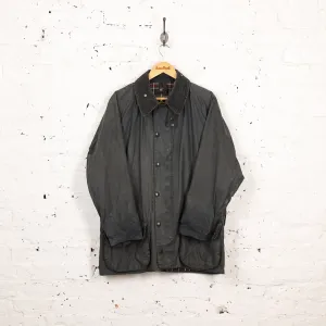 Barbour Beaufort Wax Jacket Coat - Blue - L