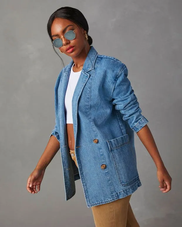 Best Behavior Denim Blazer