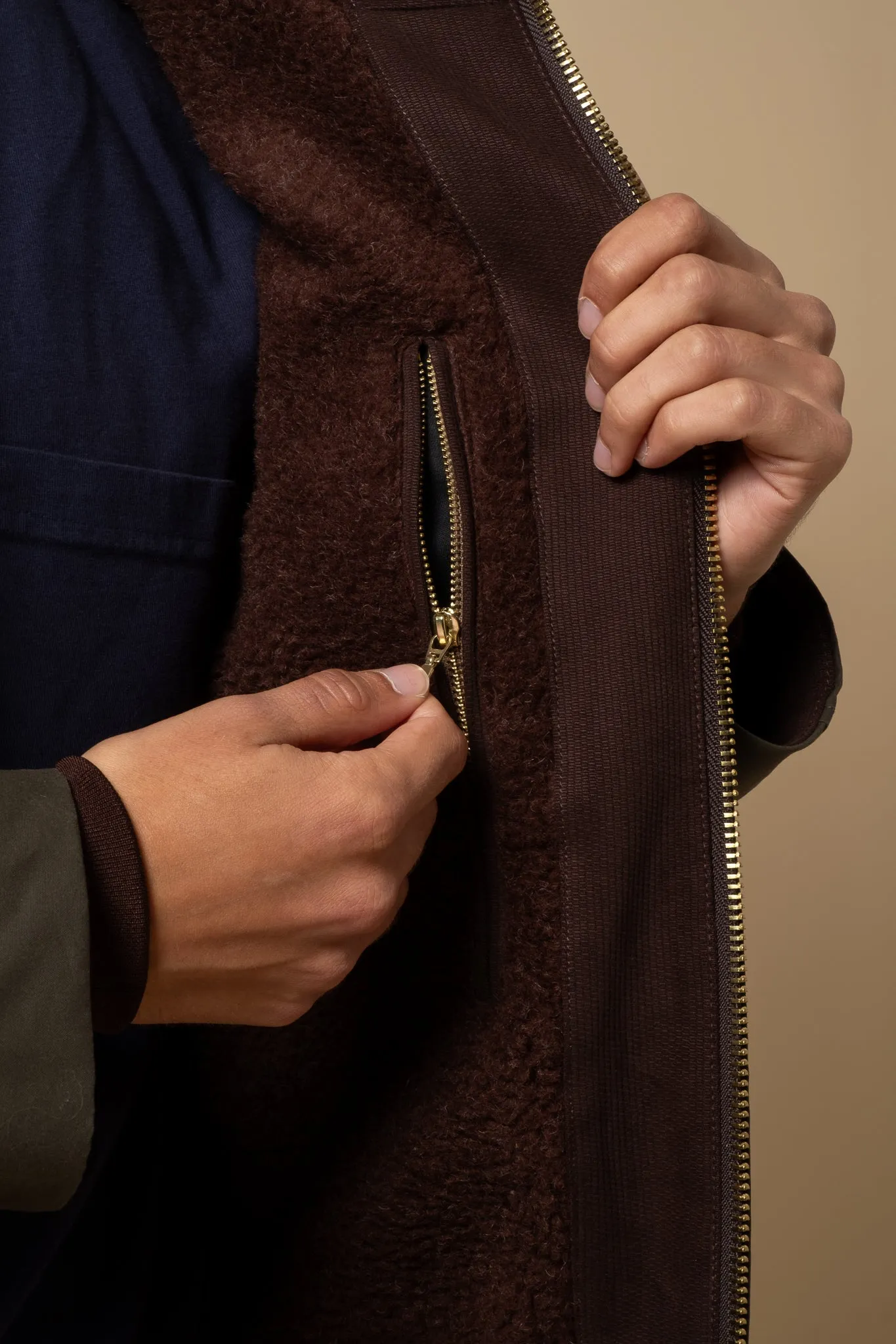 Blazer Coat Dry Waxed - Chocolate