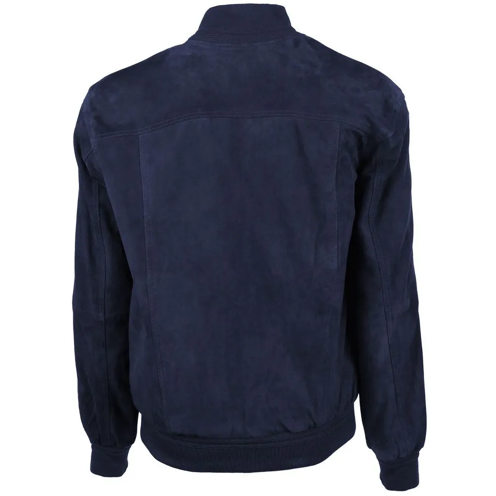 Blue Calfskin Jacket