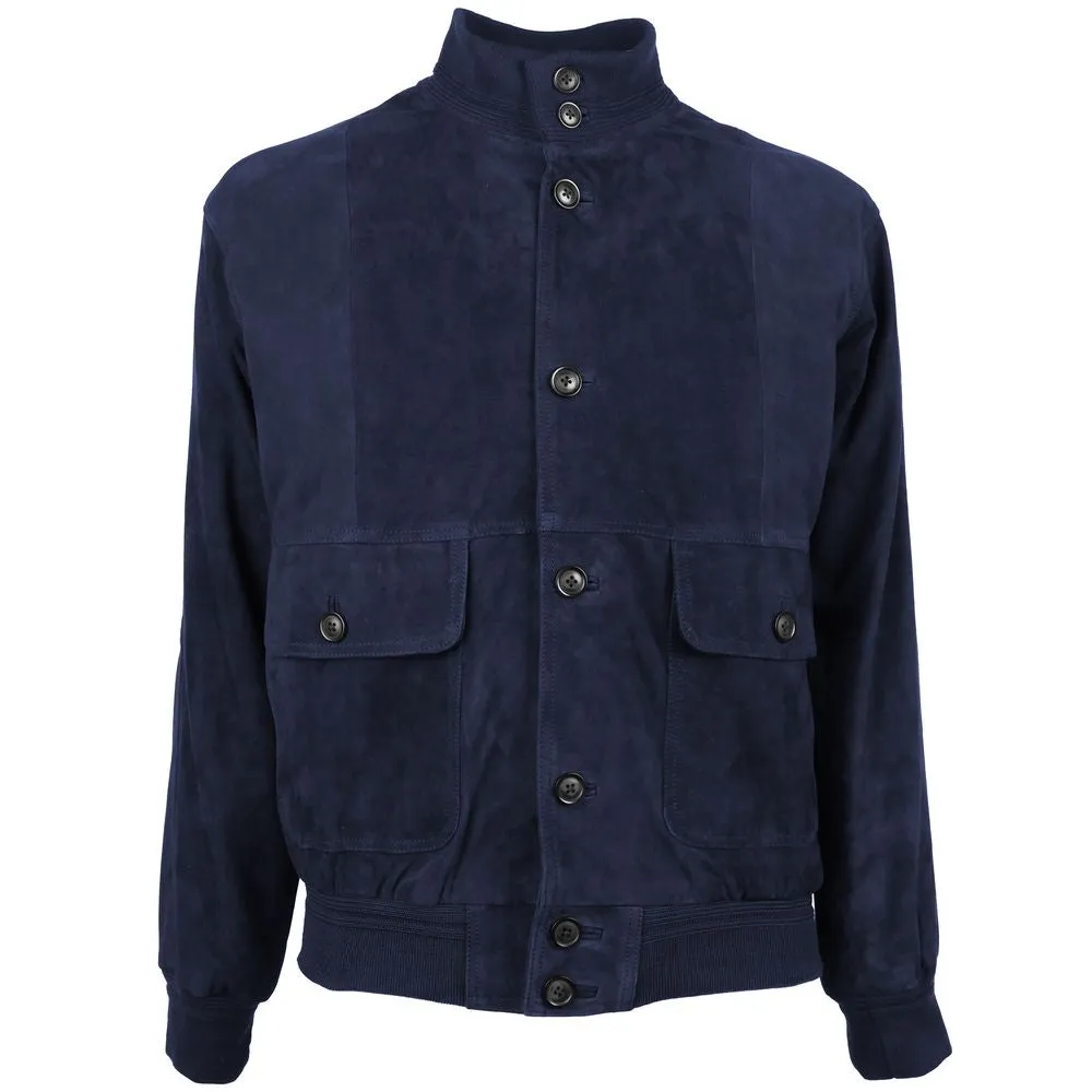 Blue Calfskin Jacket