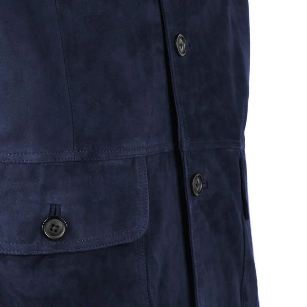 Blue Calfskin Jacket