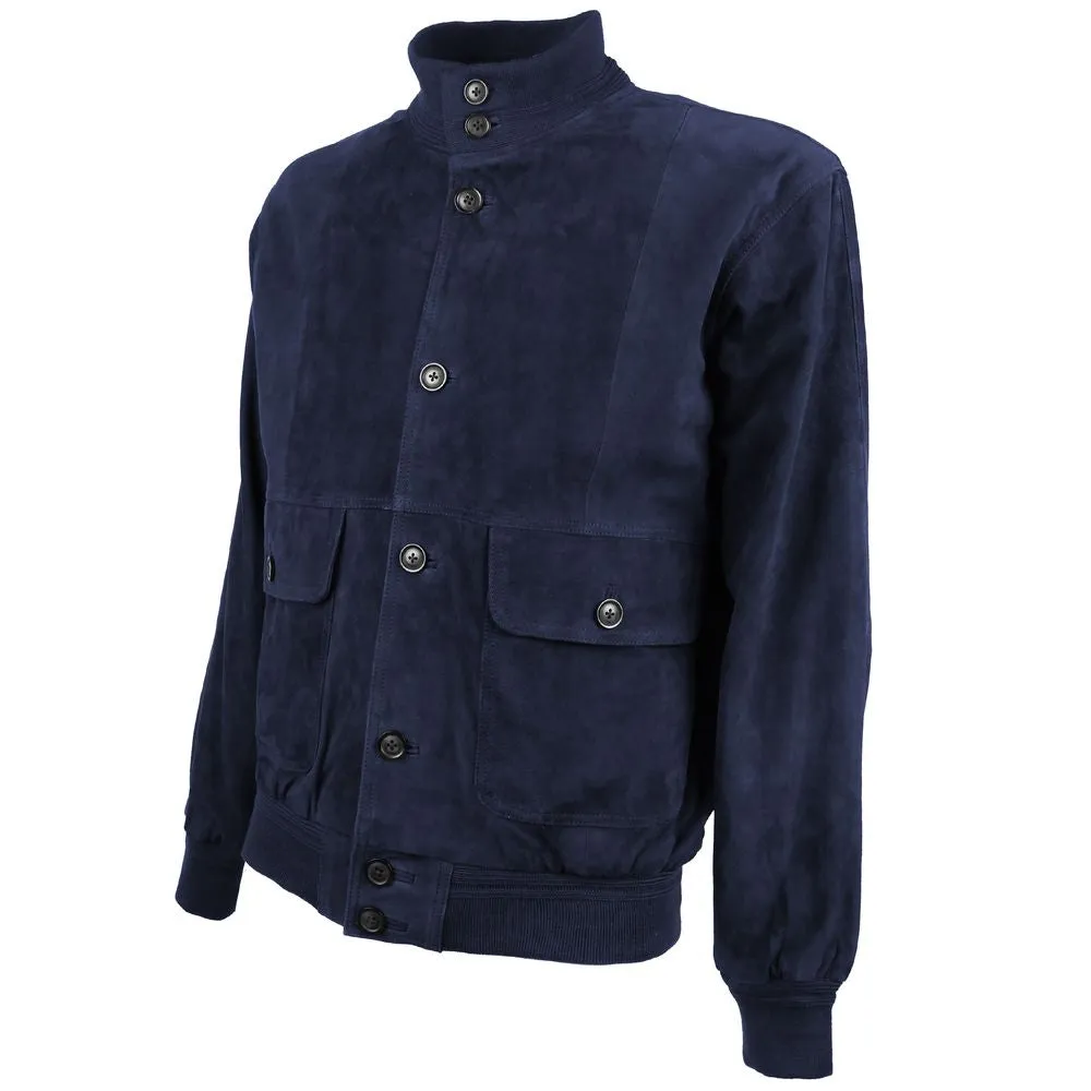 Blue Calfskin Jacket