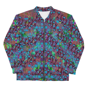Bomber Jacket (Unisex)(WindSong Flower) RJSTH@Fabric#11 RJSTHW2022 RJS