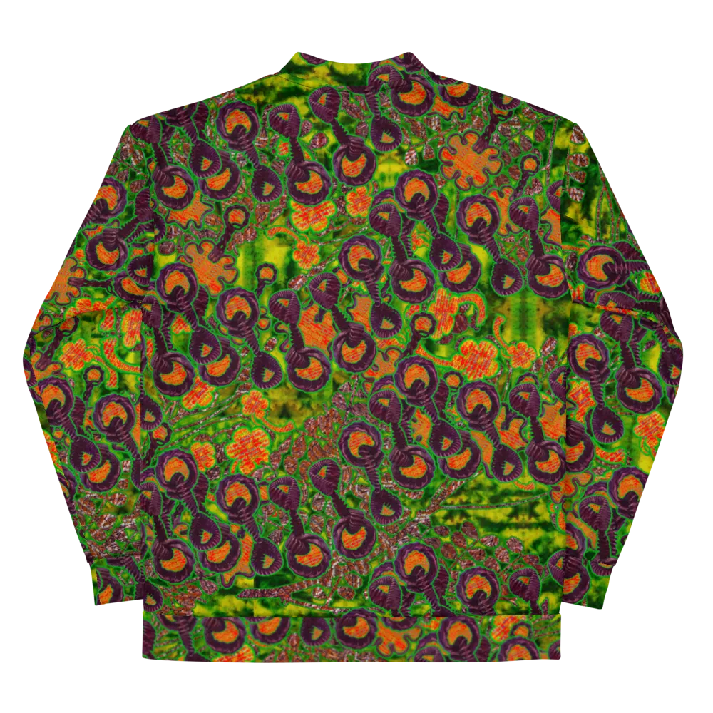 Bomber Jacket (Unisex)(WindSong Flower) RJSTH@Fabric#3 RJSTHW2022 RJS