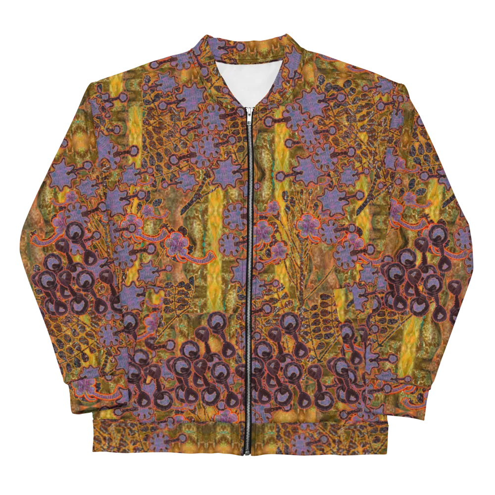 Bomber Jacket (Unisex)(WindSong Flower) RJSTH@Fabric#6 RJSTHW2022 RJS