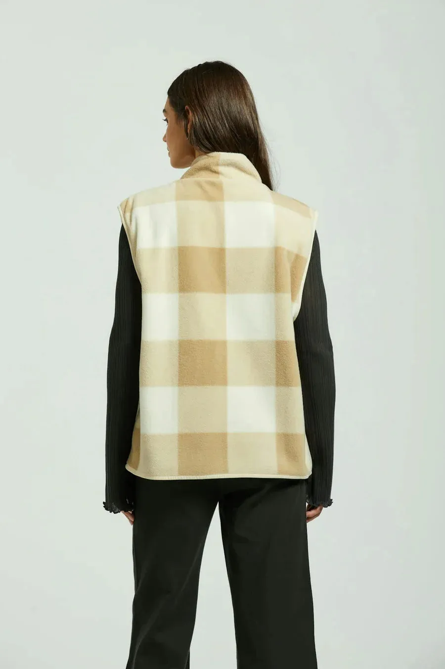 Brixton Arctic Fleece Vest SAND