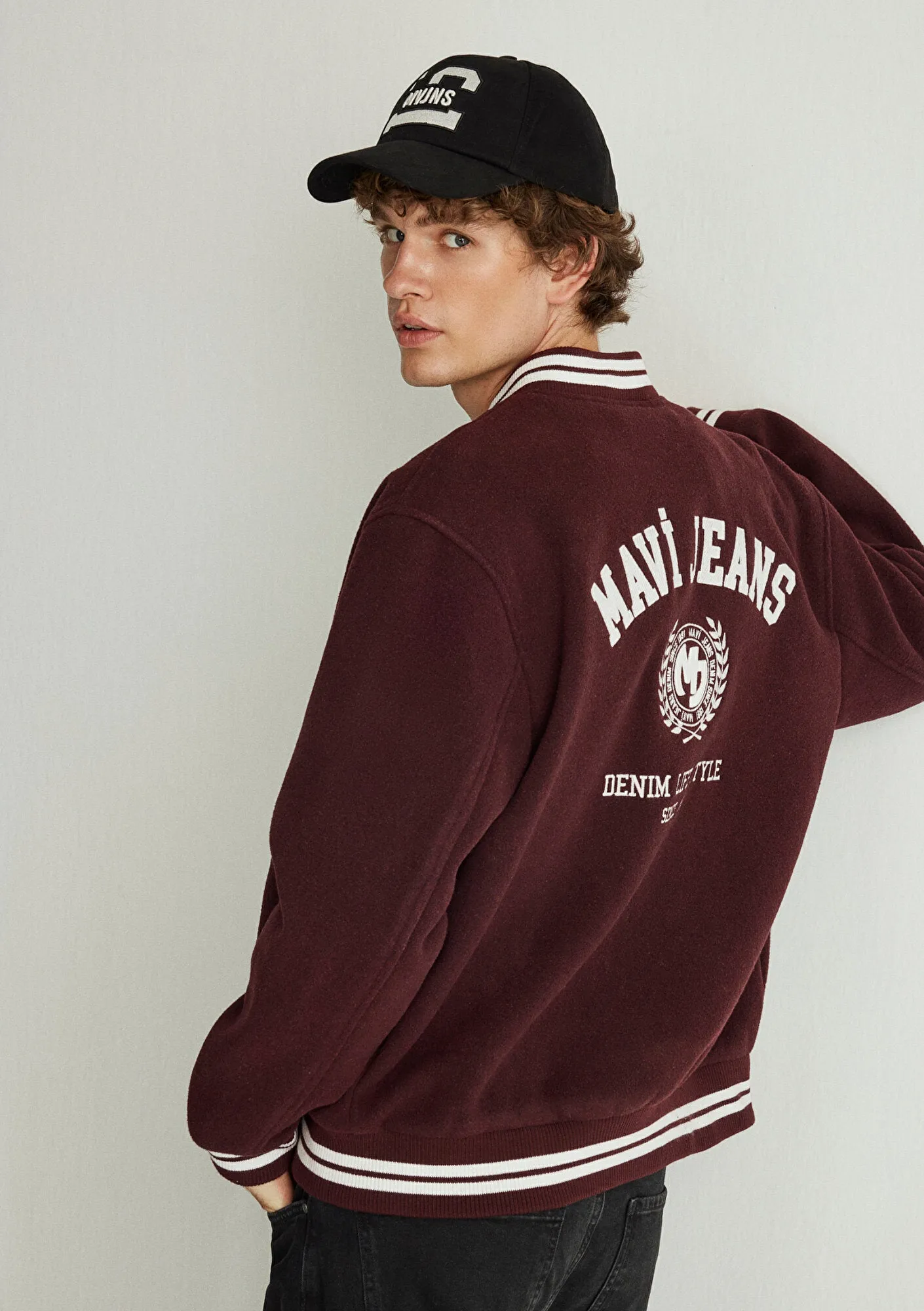 Burgundy Bomber Jacket