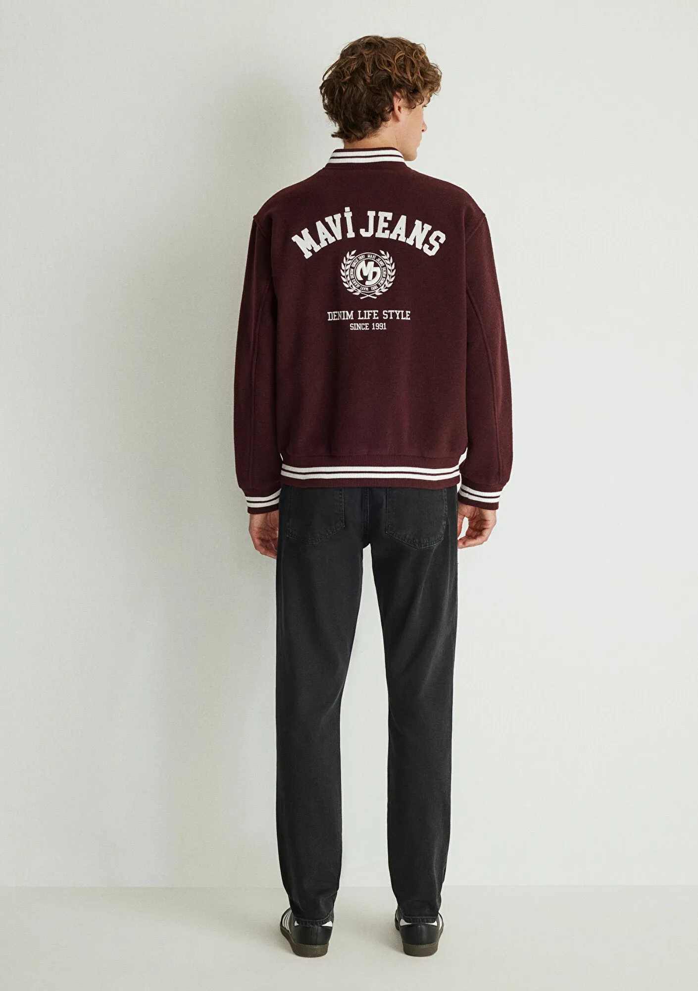 Burgundy Bomber Jacket
