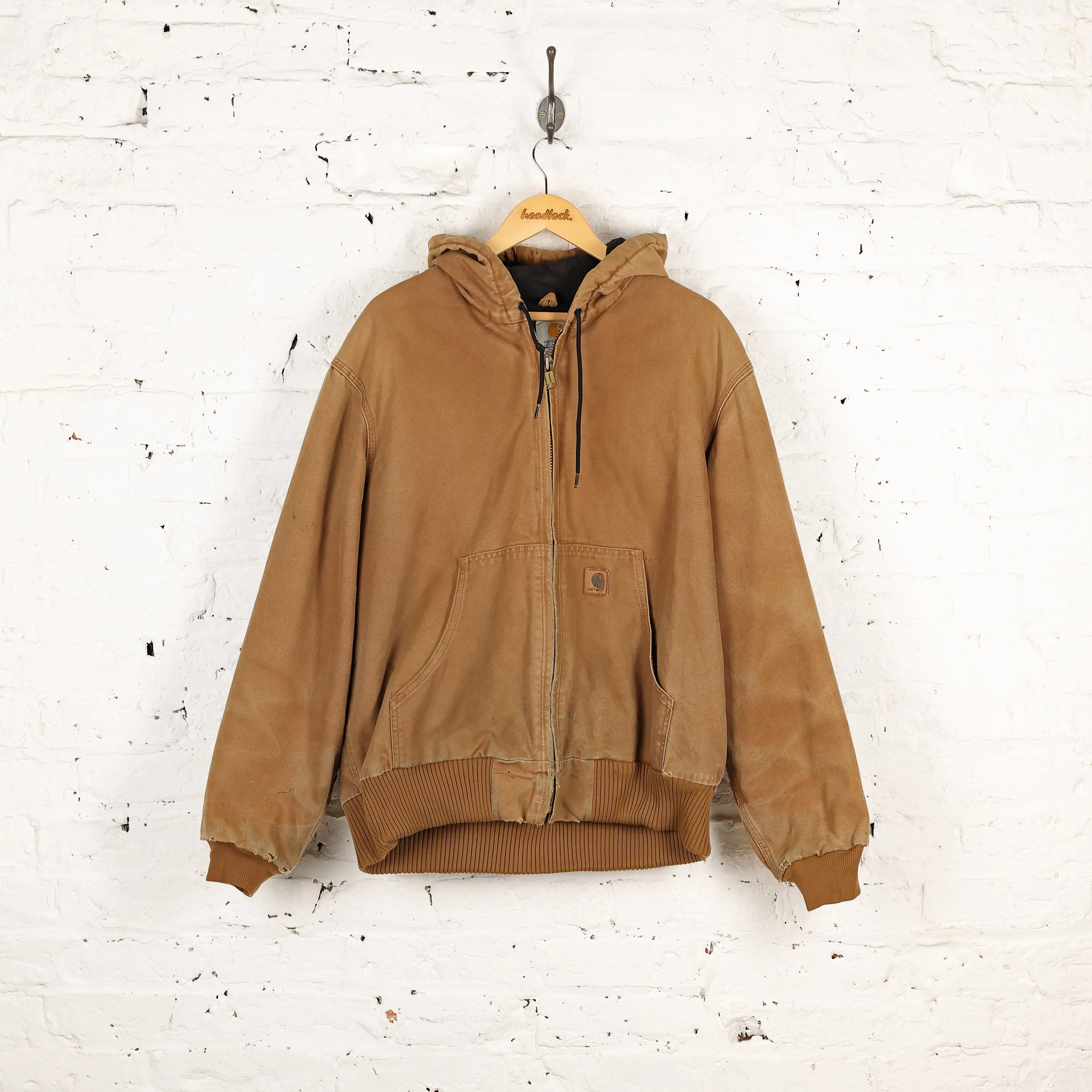 Carhartt Hooded Work Jacket - Brown - L