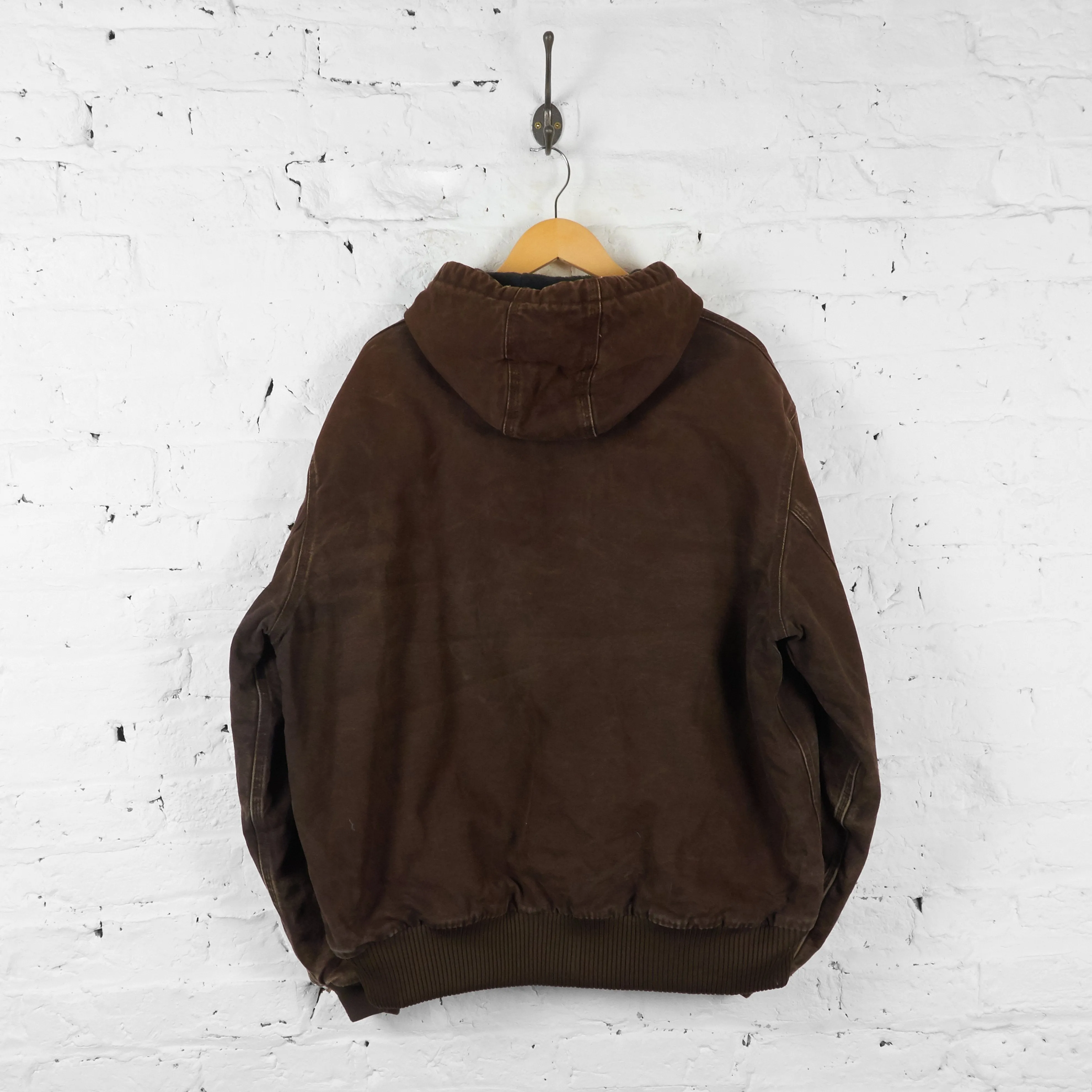 Carhartt Hooded Work Jacket - Brown - XL