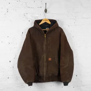 Carhartt Hooded Work Jacket - Brown - XL