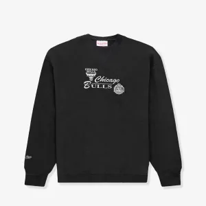 Chicago Bulls Conference Script Crew Sweatshirt - Black