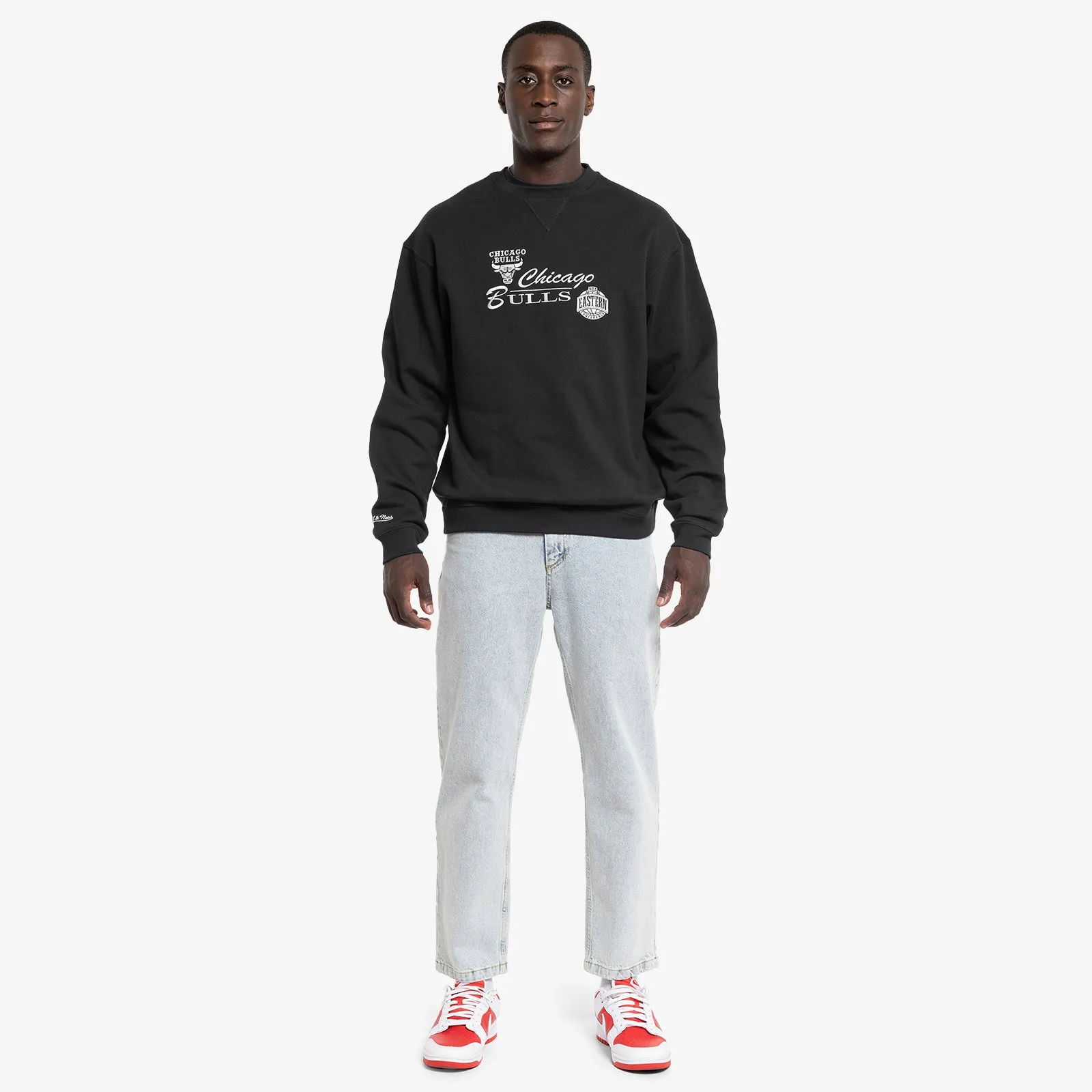 Chicago Bulls Conference Script Crew Sweatshirt - Black