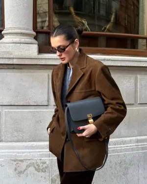 Classic Suede Blazer by Monika