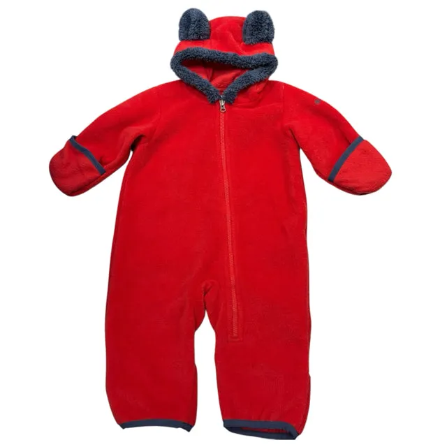 Columbia Boy's Red  Fleece Outfit Infant 3 Months