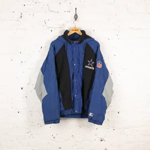 Dallas Cowboys NFL Hooded Starter Jacket - Blue - L