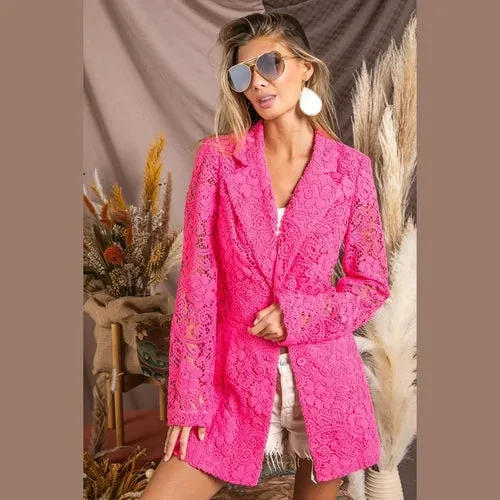 'Davina' Single-Breasted Long Sleeve Blazer