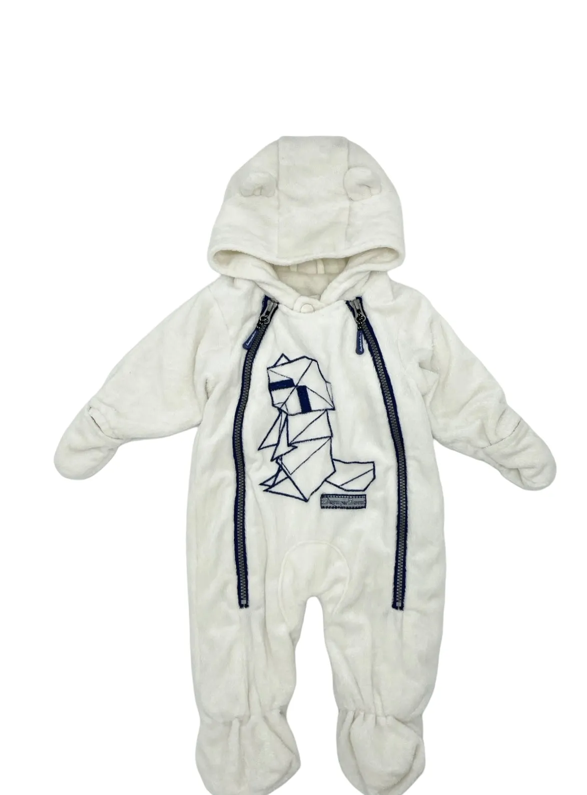 Deux par deux fleece bunting - 3/6M