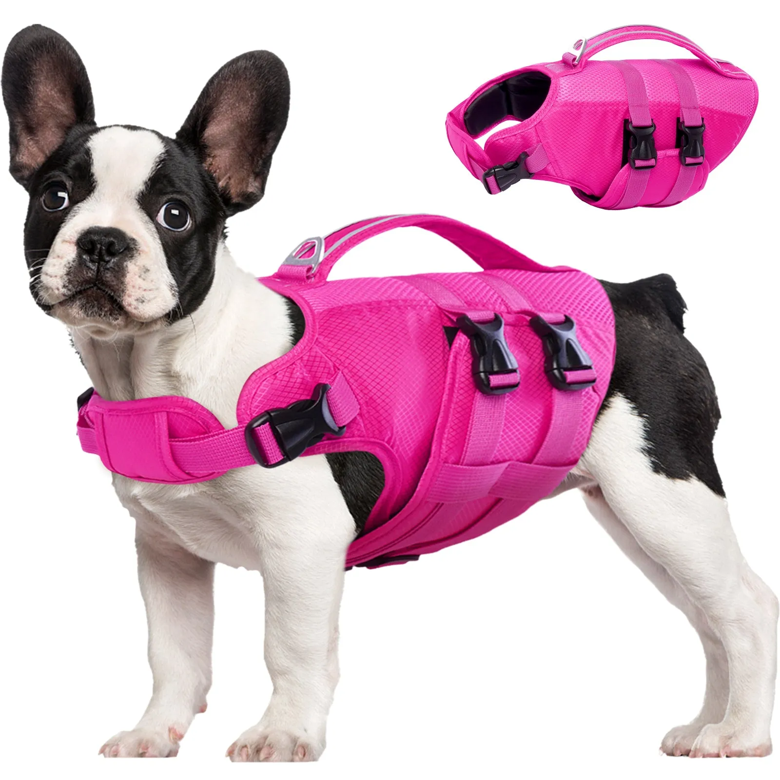 Dog Life Jacket, High Flotation Dog Life Vest for Swimming Boating
