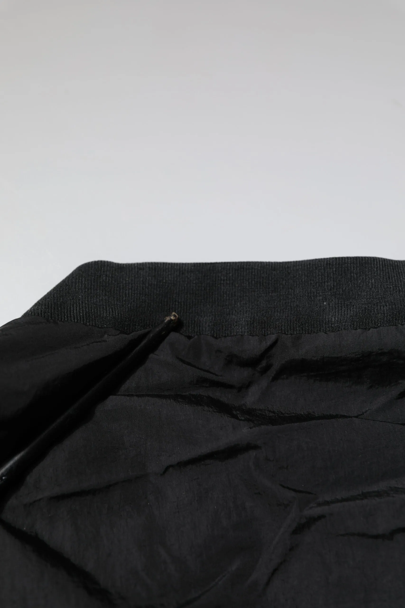 Dolce & Gabbana Black Nylon Logo Full Zip Bomber Jacket