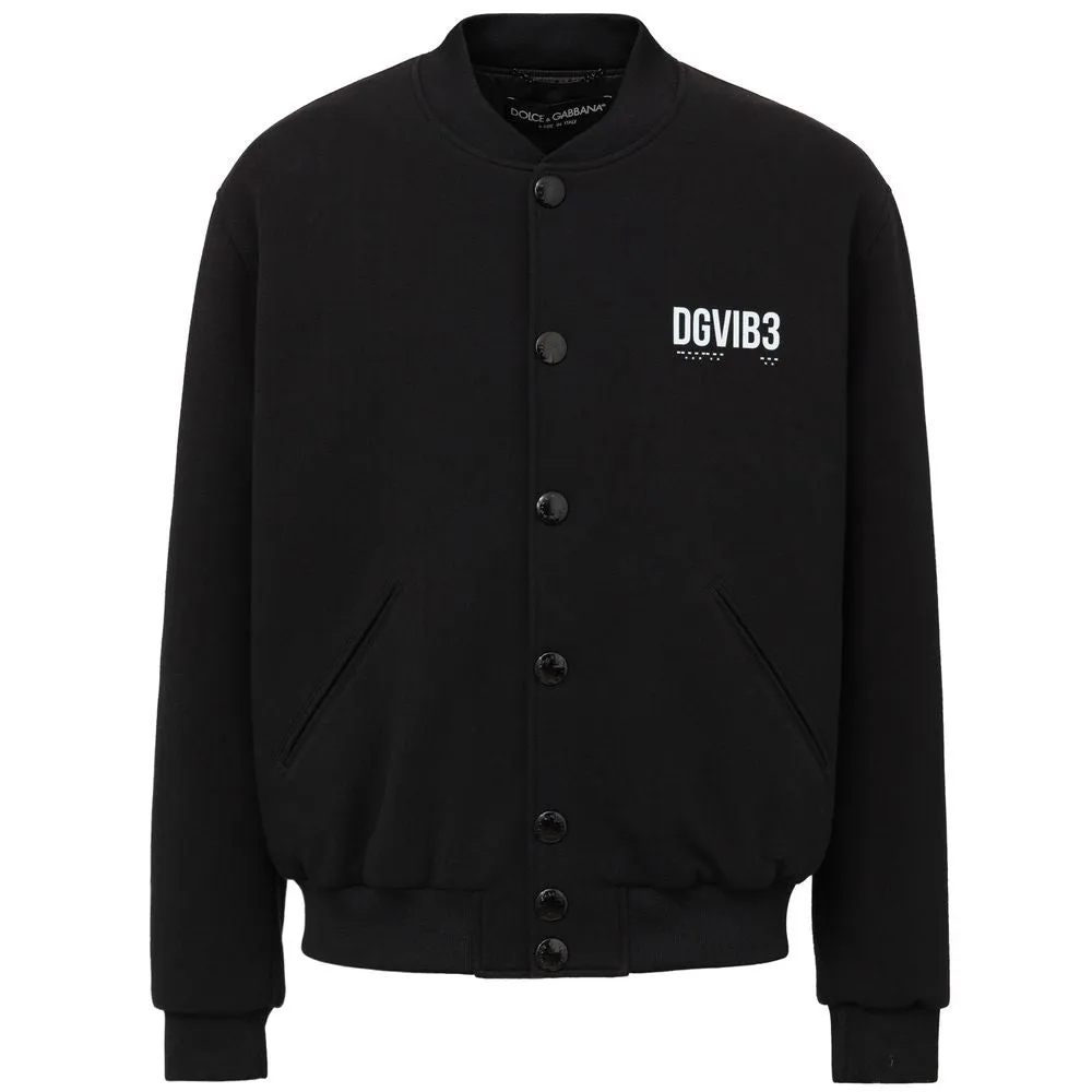 Dolce & Gabbana Black Viscose Jacket