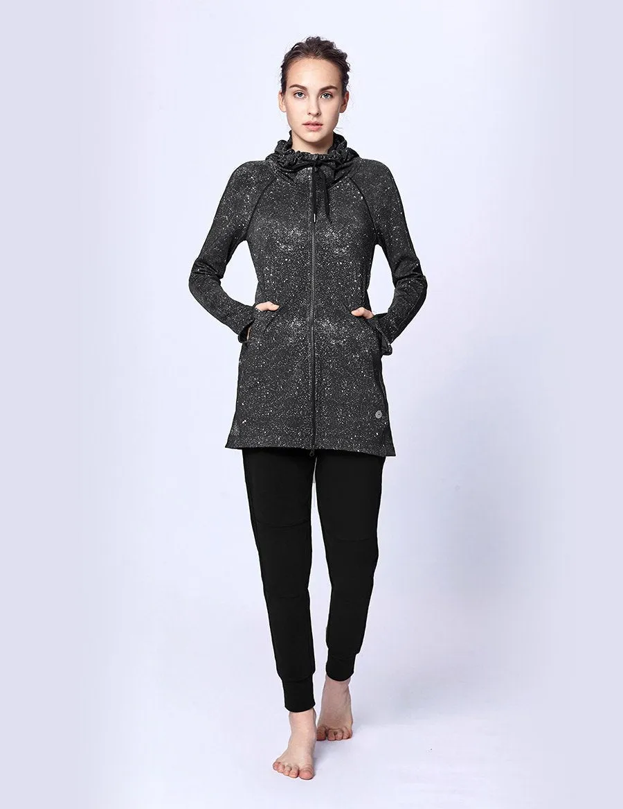 easyoga LA-VEDA Belief in HER Hooded  Jacket - F75 Galaxy Night