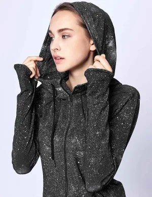 easyoga LA-VEDA Belief in HER Hooded  Jacket - F75 Galaxy Night