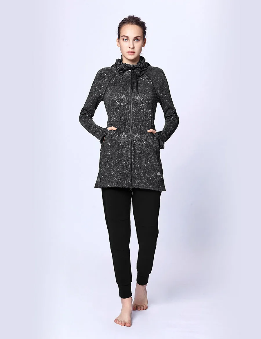 easyoga LA-VEDA Belief in HER Hooded  Jacket - F75 Galaxy Night