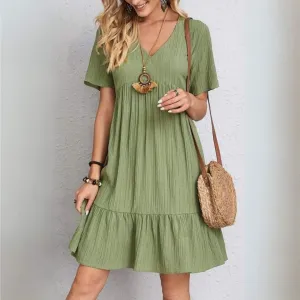 Emily™ | Flowy Short Sleeve Dress