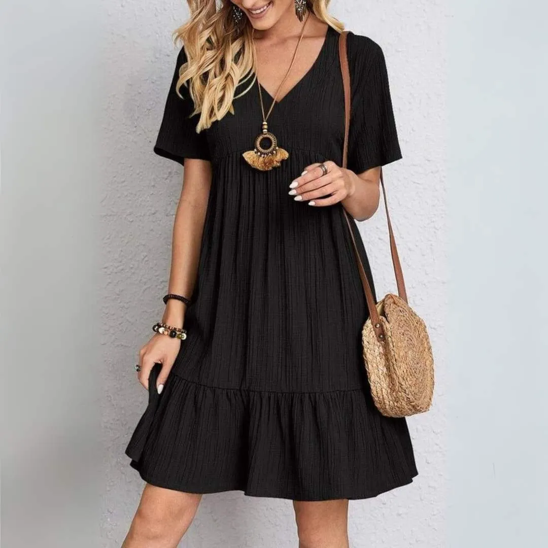Emily™ | Flowy Short Sleeve Dress