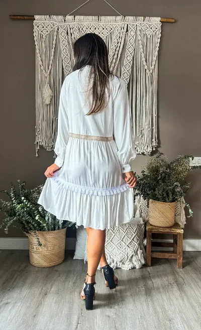 Ethnic Ivory Dress