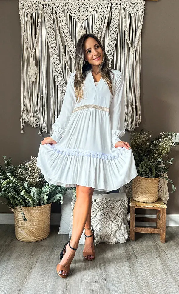 Ethnic Ivory Dress