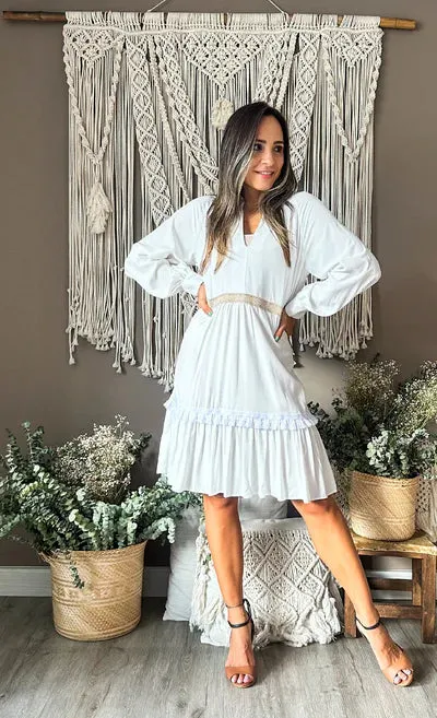 Ethnic Ivory Dress