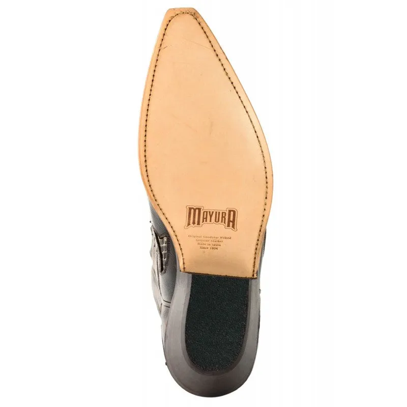 Exotic Handmade Brown and White Leather 1935-C Texan Cowboy Boots for Women and Men