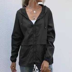 Fila hooded jackets, casual solid color