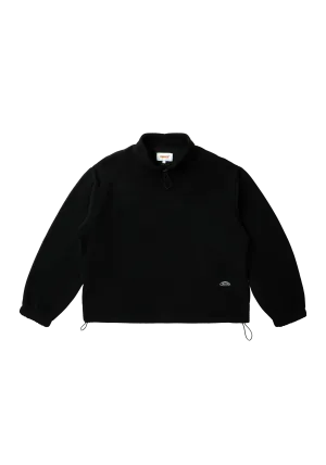 Fleece Mock Neck Jumper Black